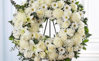 Serene Blessings White Wreath